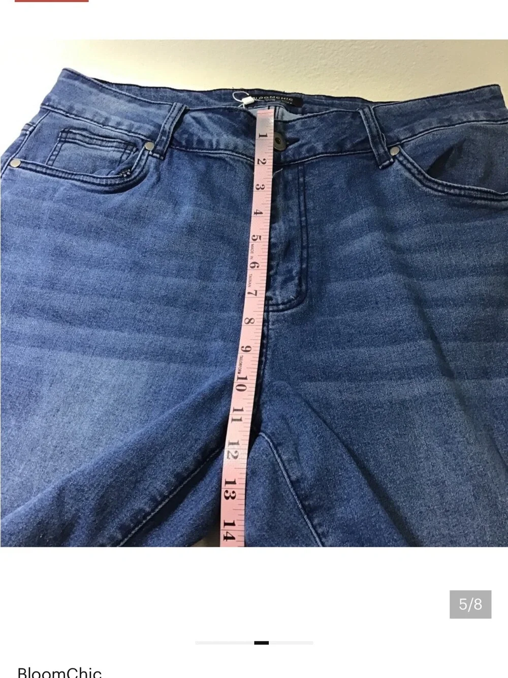 BloomChic Crop Denim Jeans in Medium Blue size 16